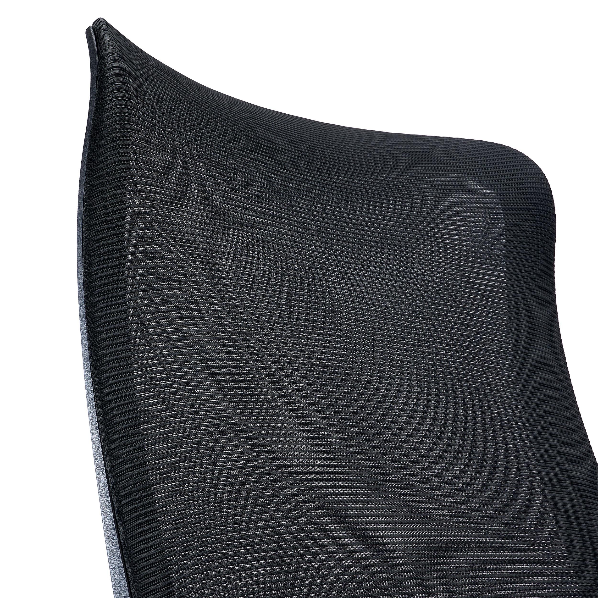 Silla de Oficina SIERRA, Respaldo Transpirable, Soporte Lumbar, Brazos de Diseño, En Negro