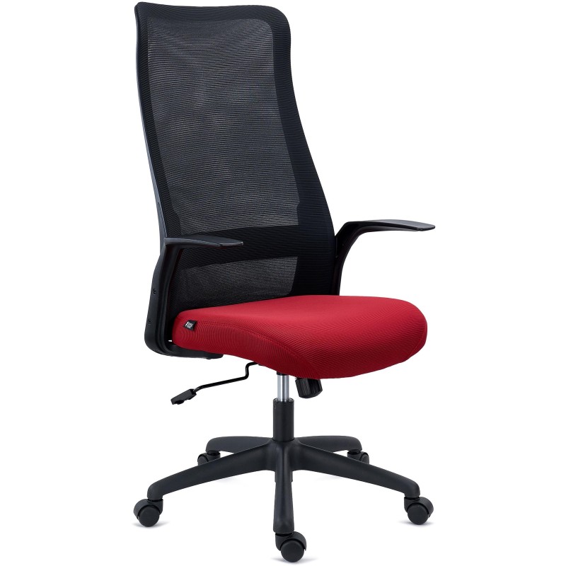 Silla de Oficina SIERRA, Soporte Lumbar, en Malla, Negro