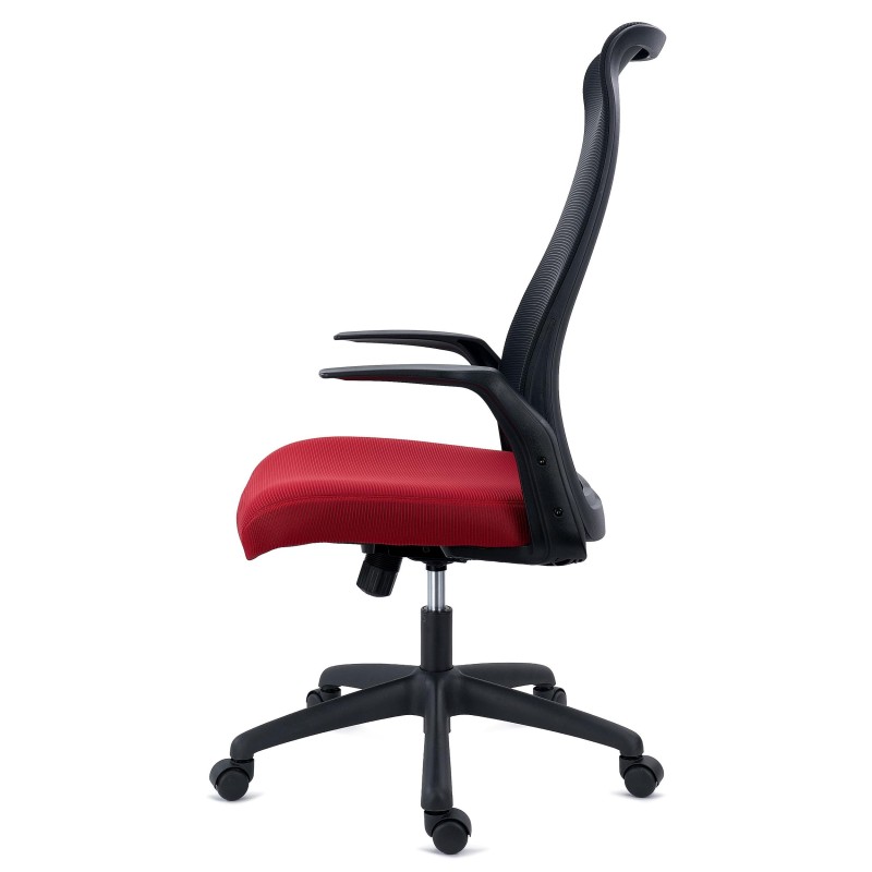 Silla de Oficina SIERRA, Soporte Lumbar, en Malla, Negro