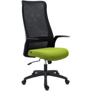 Silla de Oficina SIERRA, Soporte Lumbar, en Malla, Negro