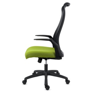 Silla de Oficina SIERRA, Soporte Lumbar, en Malla, Negro