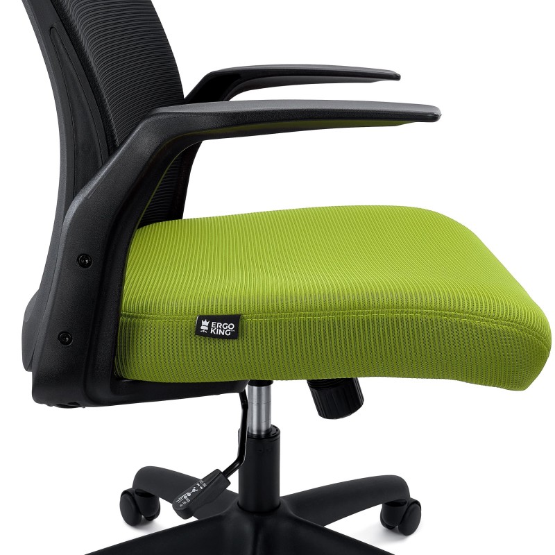 Silla de Oficina SIERRA, Soporte Lumbar, en Malla, Negro