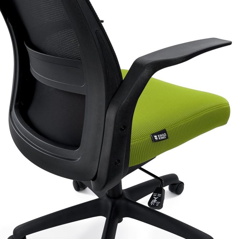 Silla de Oficina SIERRA, Soporte Lumbar, en Malla, Negro