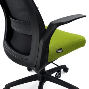 Silla de Oficina SIERRA, Soporte Lumbar, en Malla, Negro