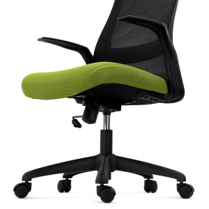 Silla de Oficina SIERRA, Soporte Lumbar, en Malla, Negro