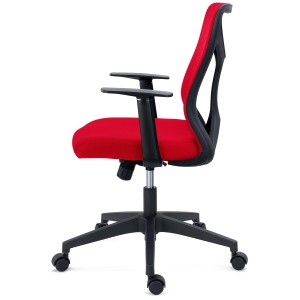 Silla de Oficina GINGER, Tela y Malla Transpirable, Negro
