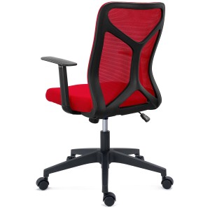 Silla de Oficina GINGER, Tela y Malla Transpirable, Negro