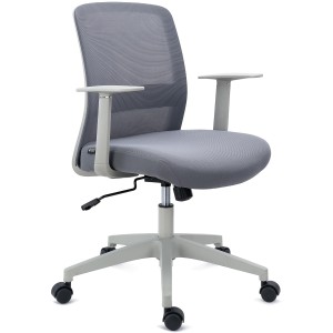 Silla de Oficina YOSEMITE, Tela y Malla Transpirable, Negro
