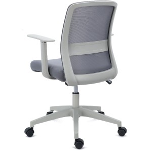 Silla de Oficina YOSEMITE, Tela y Malla Transpirable, Negro