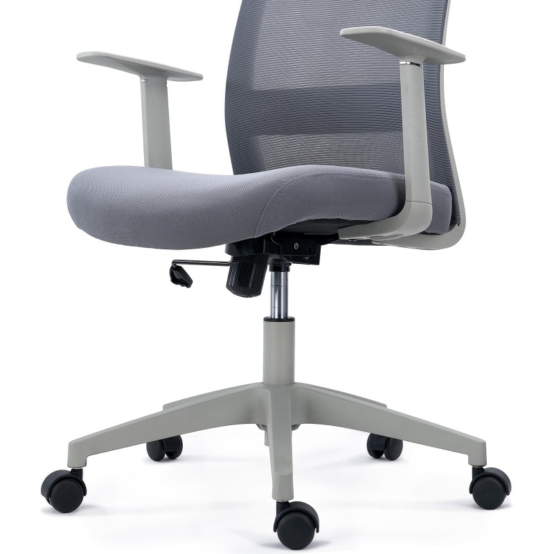 Silla de Oficina YOSEMITE, Tela y Malla Transpirable, Negro