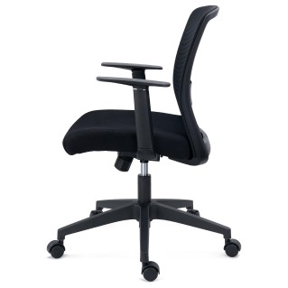 Silla de Oficina YOSEMITE, Tela y Malla Transpirable, Negro 2