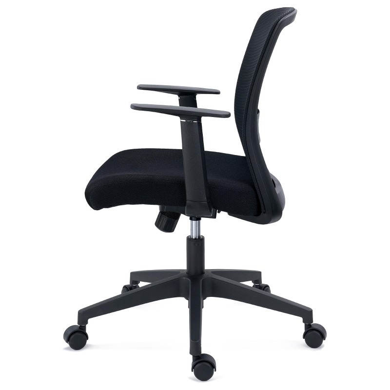 Silla de Oficina YOSEMITE, Tela y Malla Transpirable, Negro