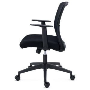 Silla de Oficina YOSEMITE, Tela y Malla Transpirable, Negro