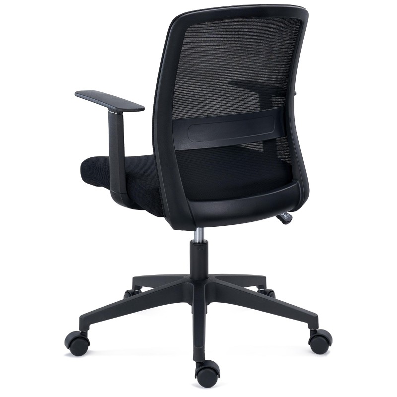 Silla de Oficina YOSEMITE, Tela y Malla Transpirable, Negro