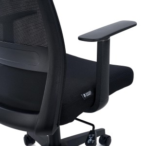 Silla de Oficina YOSEMITE, Tela y Malla Transpirable, Negro