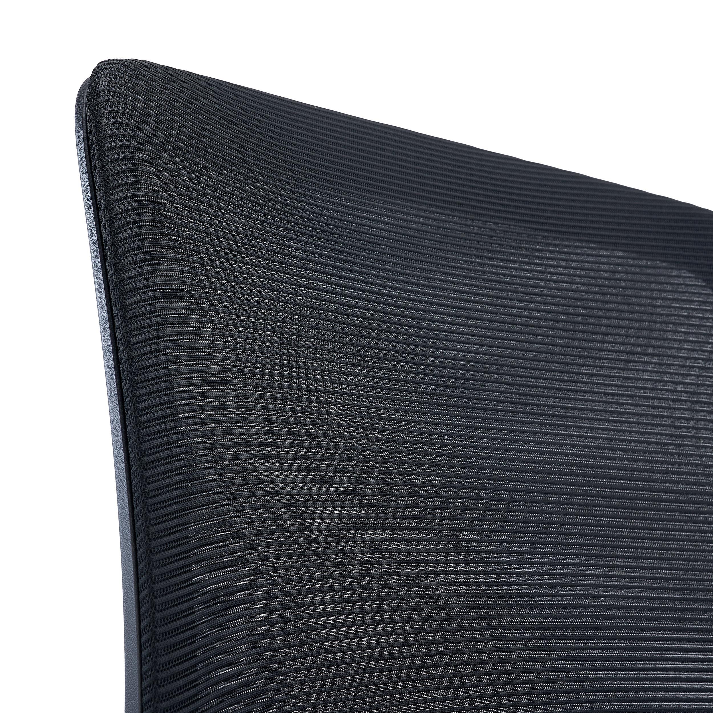 Silla de Oficina YOSEMITE, Mecanismo Basculante, Soporte Lumbar, En Tela y Malla Transpirable, Negro
