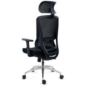 Silla Ergonómica SUPRA MAX, Ajustable, Base Metal, Negro