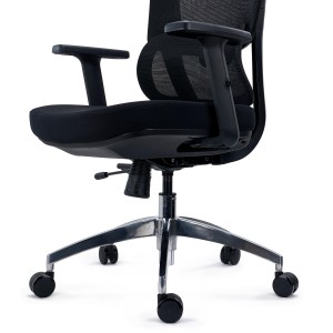 Silla Ergonómica SUPRA MAX, Ajustable, Base Metal, Negro