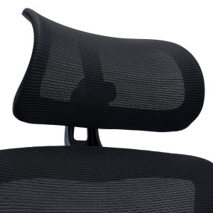 Silla Ergonómica SUPRA MAX, Ajustable, Base Metal, Negro
