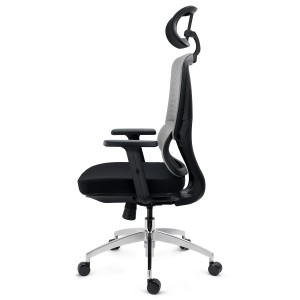 Silla Ergonómica SUPRA MAX, Ajustable, Base Metal, Negro