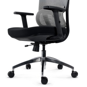 Silla Ergonómica SUPRA MAX, Ajustable, Base Metal, Negro