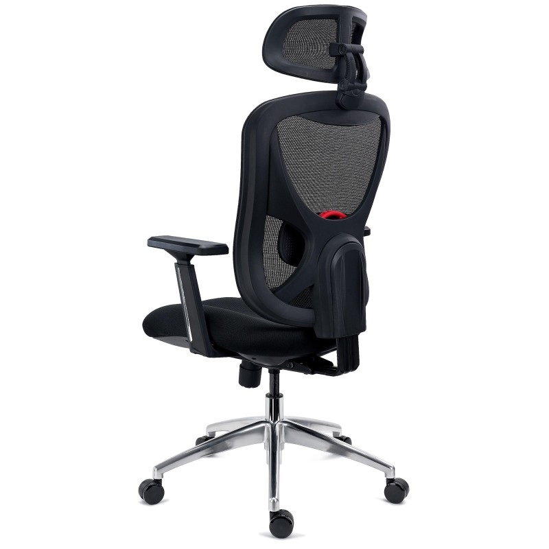 Silla Ergonómica URUS, Muy Ajustable, Espuma Inyectada, Negro