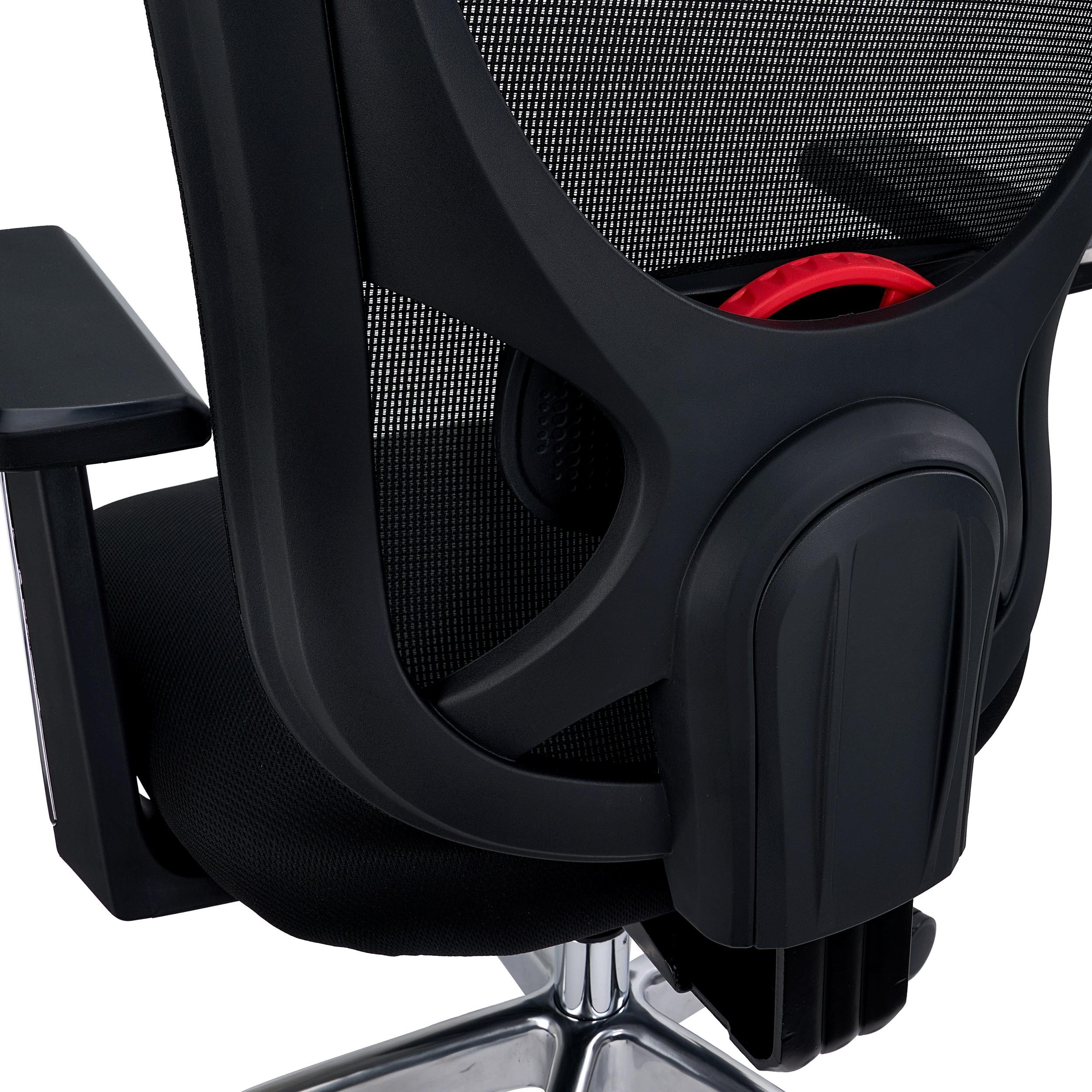 Silla Ergonómica URUS, Respaldo Ajustable Altura, Espuma Inyectada, Uso Pro 8H, En Negro