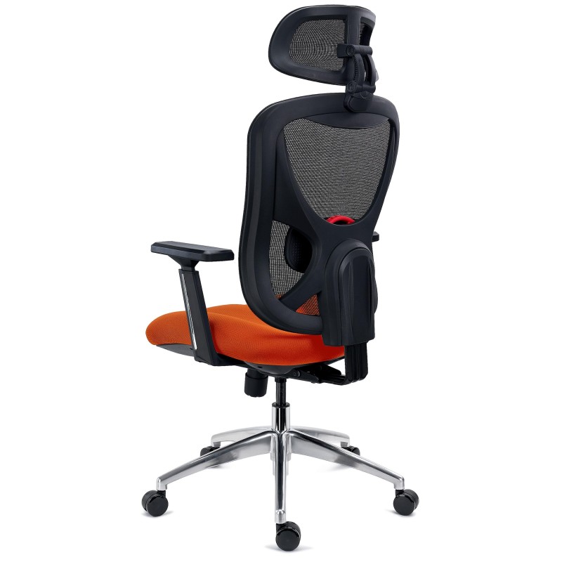 Silla Ergonómica URUS, Muy Ajustable, Espuma Inyectada, Negro
