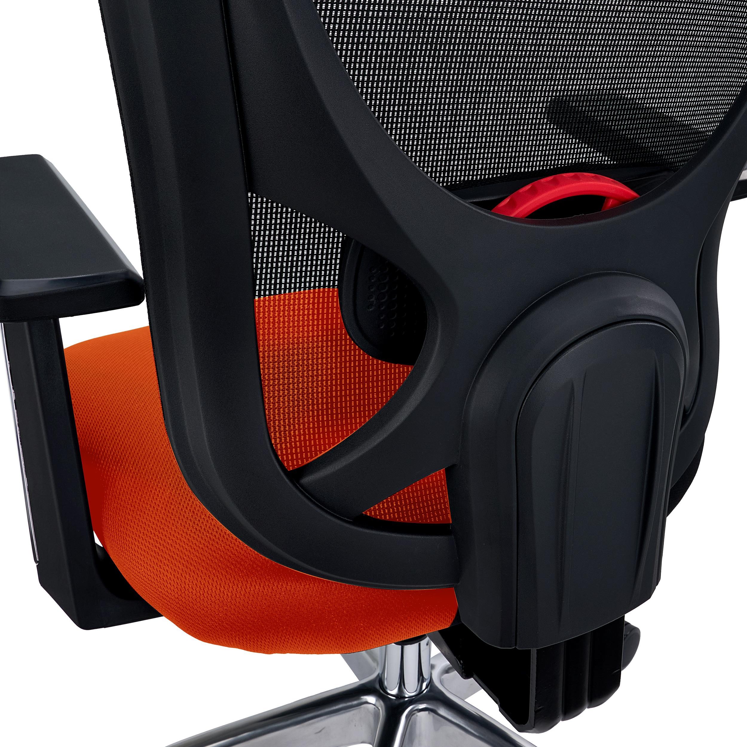 Silla Ergonómica URUS, Respaldo Ajustable Altura, Espuma Inyectada, Uso Pro 8H, En Negro