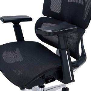 Silla Ergonómica TITAN, Ajustable, Piezas Aluminio, Negro