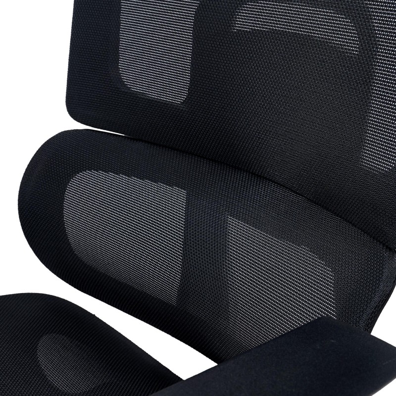 Silla Ergonómica TITAN, Ajustable, Piezas Aluminio, Negro