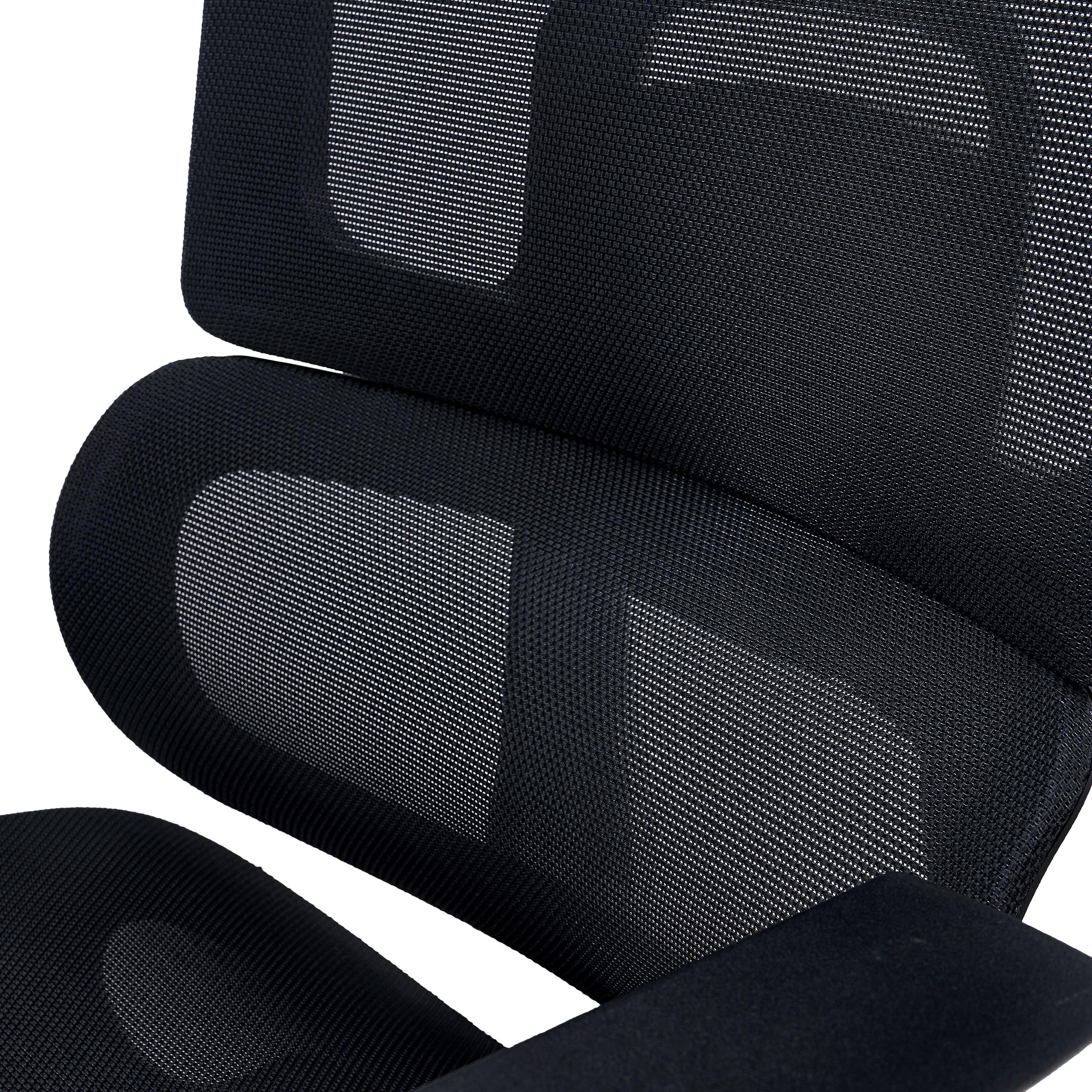 Silla Ergonómica TITAN, Base y Marco Aluminio, Asiento Ajustable Profundidad, Brazos 3D, Negro