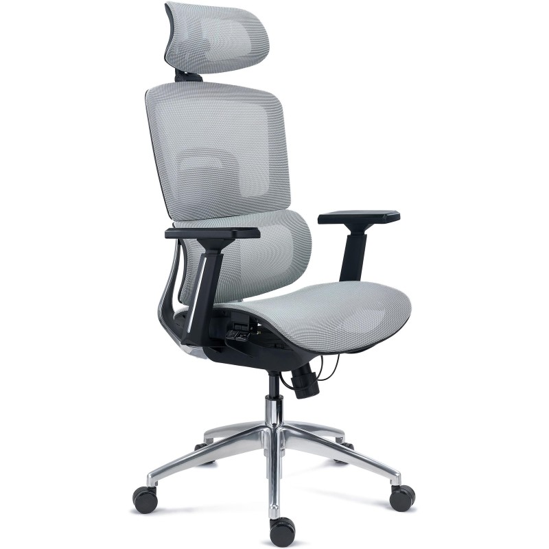 Silla Ergonómica TITAN, Ajustable, Piezas Aluminio, Negro