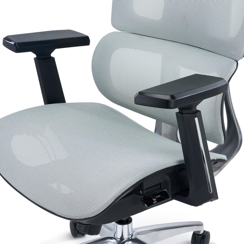 Silla Ergonómica TITAN, Ajustable, Piezas Aluminio, Negro