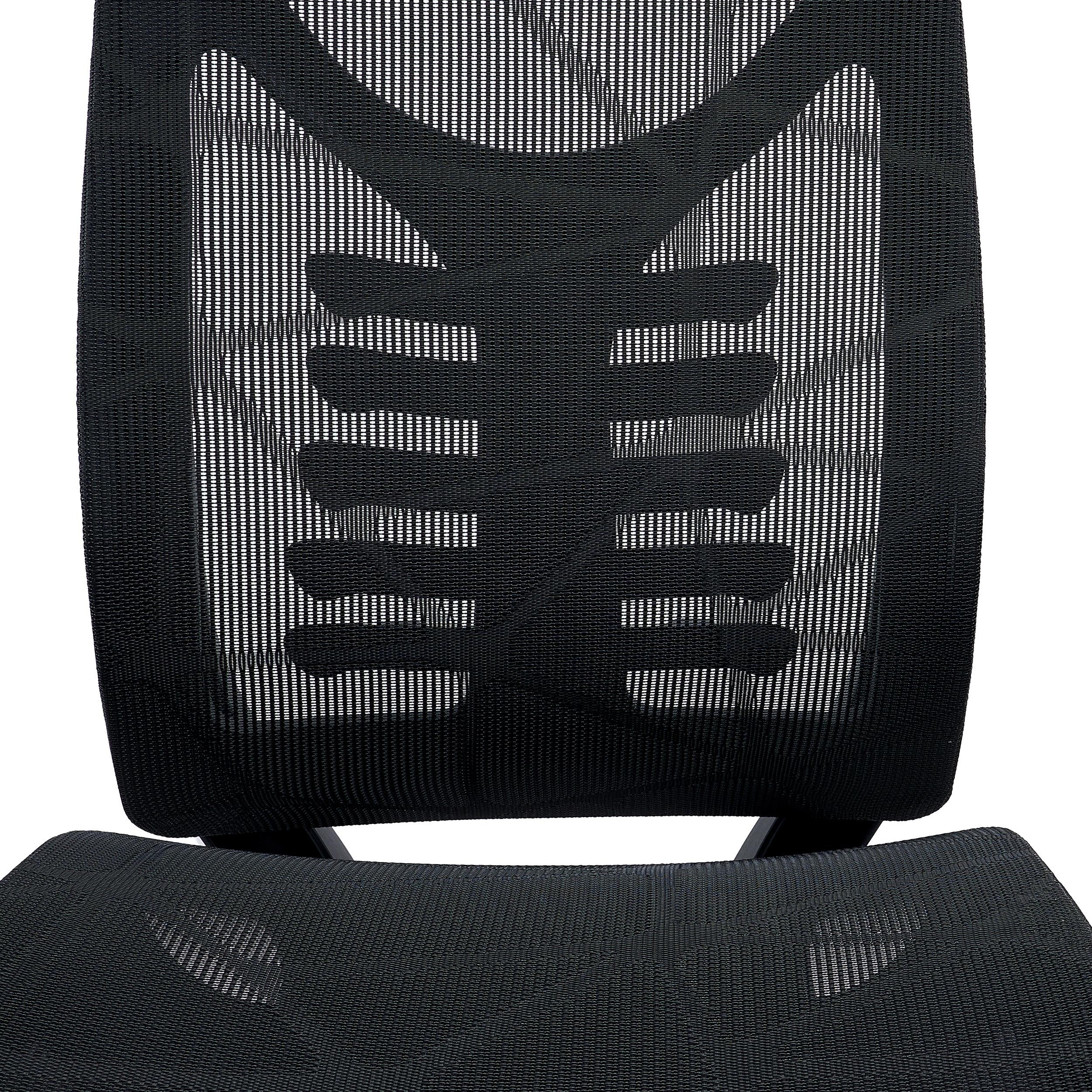 Silla Ergonómica VICTUS, Alto Respaldo con Soporte Lumbar, Asiento Deslizable, Diseño Exclusivo, Negro