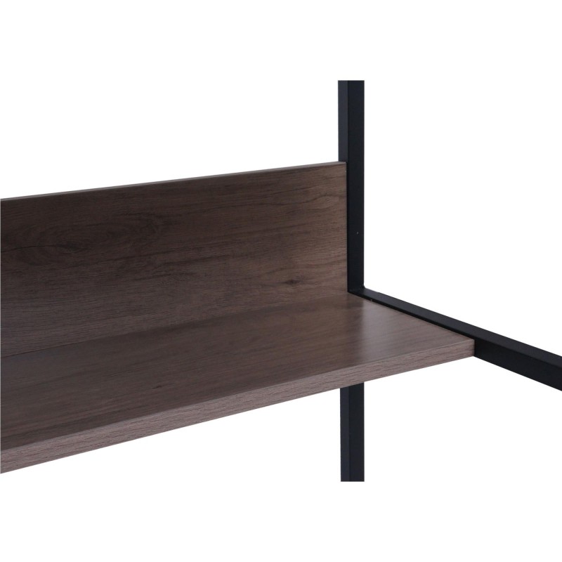 Mesa de Oficina EVOKE, Estructura Metálica, Superficie de Madera color Negro efecto Mármol