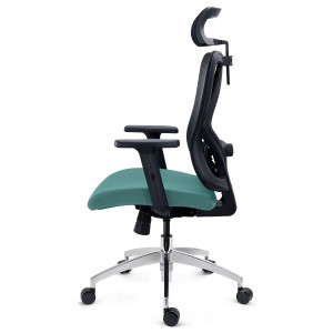 Silla Ergonómica LONDON, Ajustable, Base Metal, En Negro