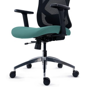 Silla Ergonómica LONDON, Ajustable, Base Metal, En Negro