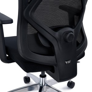 Silla Ergonómica LONDON, Ajustable, Base Metal, En Negro