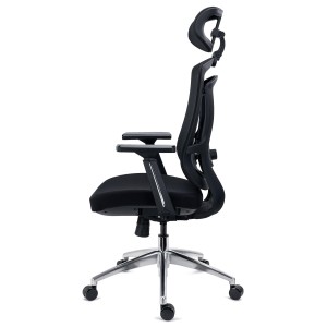 Silla Ergonómica ASTON, Elegante y Ajustable, Uso 8H, Negro