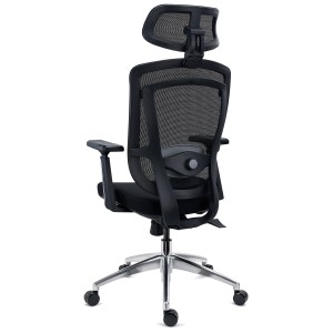 Silla Ergonómica ASTON, Elegante y Ajustable, Uso 8H, Negro