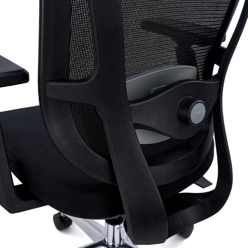 Silla Ergonómica ASTON, Elegante y Ajustable, Uso 8H, Negro