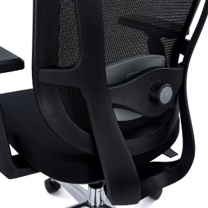 Silla Ergonómica ASTON, Elegante y Ajustable, Uso 8H, Negro