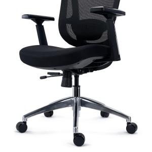 Silla Ergonómica ASTON, Elegante y Ajustable, Uso 8H, Negro