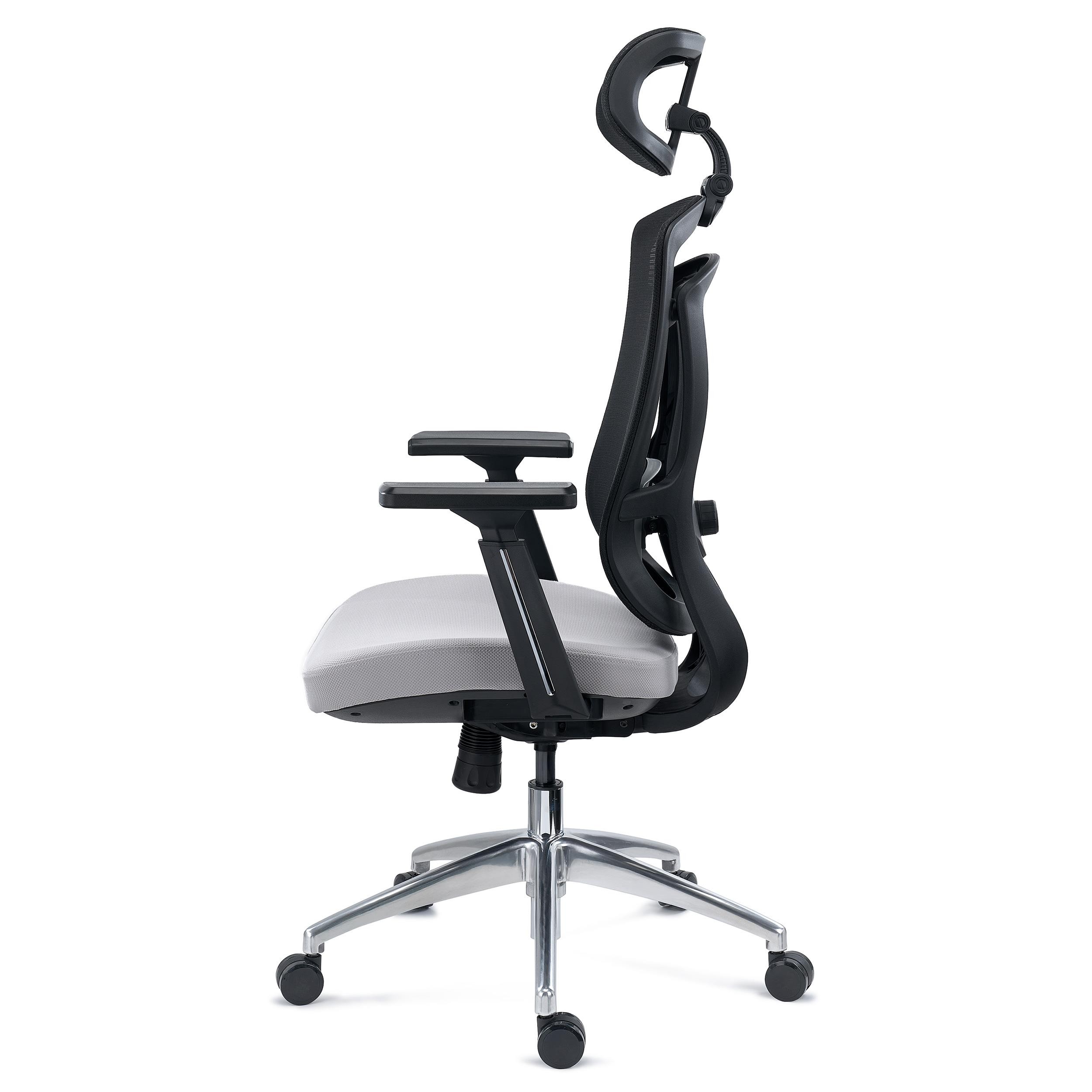 Silla Ergonómica ASTON, Soporte Lumbar 3D, Asiento Inyectado Deslizante, Uso Profesional 8H, Negro