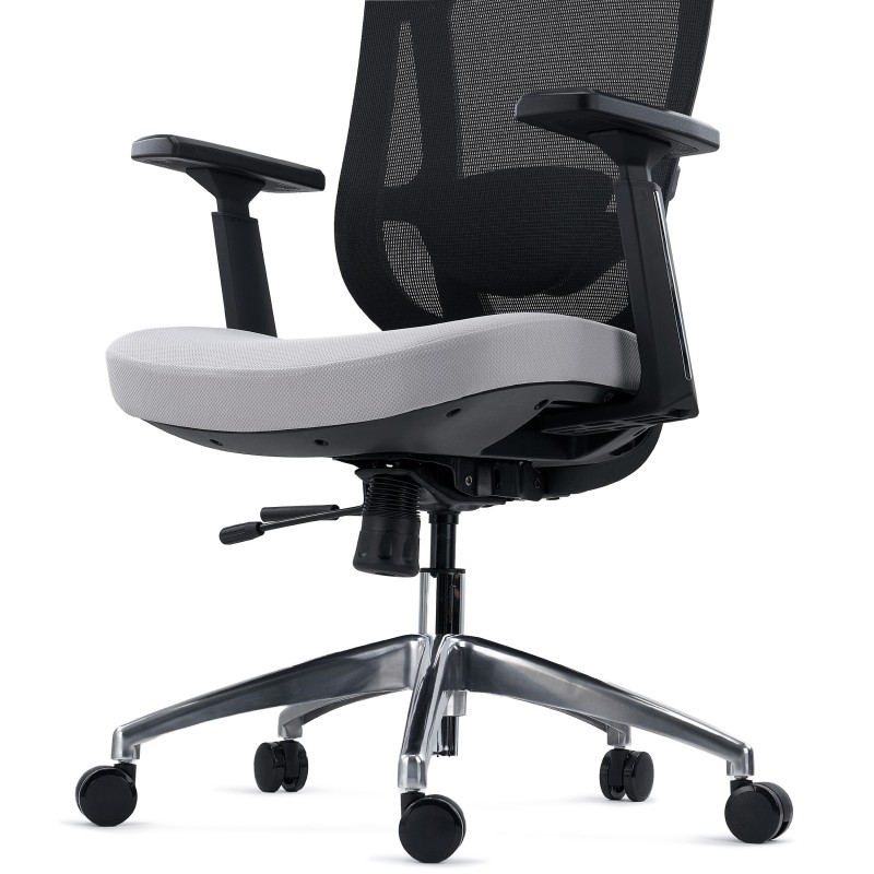 Silla Ergonómica ASTON, Elegante y Ajustable, Uso 8H, Negro
