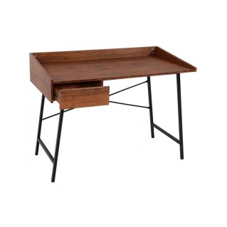 Mesa para Ordenador PHOENIX, en Metal y Madera, color Roble 2