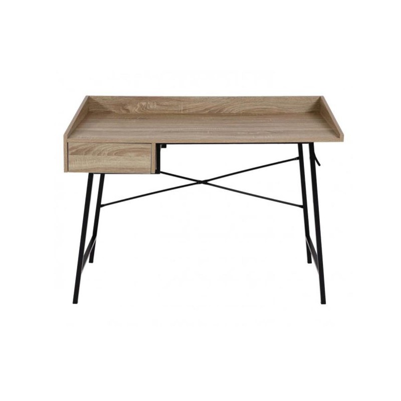 Mesa para Ordenador PHOENIX, en Metal y Madera, color Roble