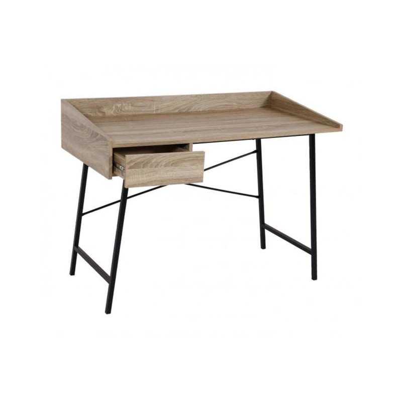 Mesa para Ordenador PHOENIX, en Metal y Madera, color Roble