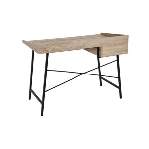 Mesa para Ordenador PHOENIX, en Metal y Madera, color Roble